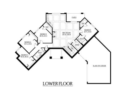 Floorplan 1 for House Plan #341-00187
