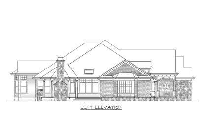 Luxury House Plan #341-00189 Elevation Photo