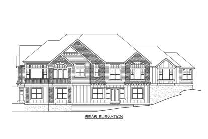 French Country House Plan #341-00190 Elevation Photo