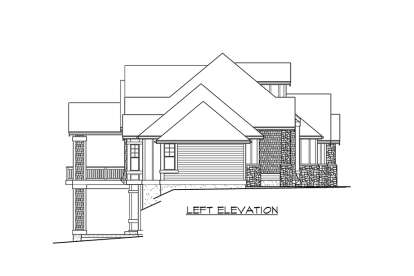 French Country House Plan #341-00190 Elevation Photo