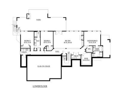Floorplan 1 for House Plan #341-00191