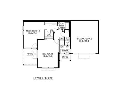 Floorplan 1 for House Plan #341-00192