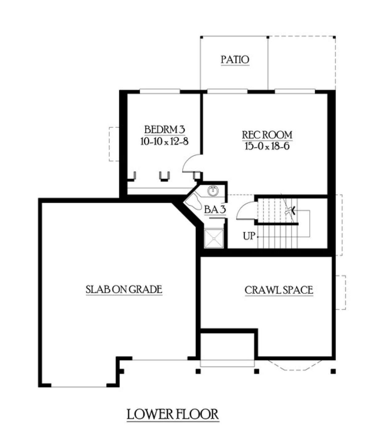 Floorplan 1 for House Plan #341-00194