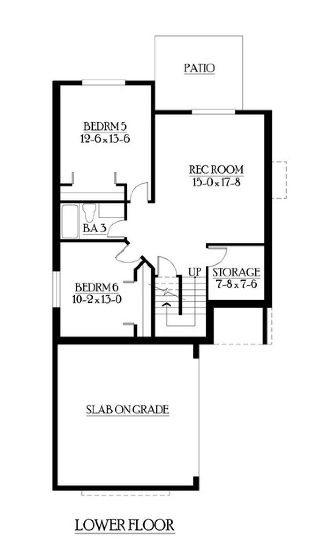 Floorplan 1 for House Plan #341-00196