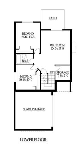 Floorplan 1 for House Plan #341-00196