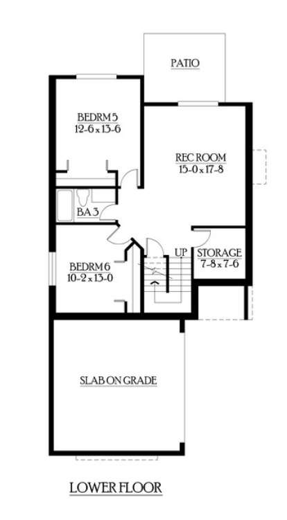 Floorplan 1 for House Plan #341-00196