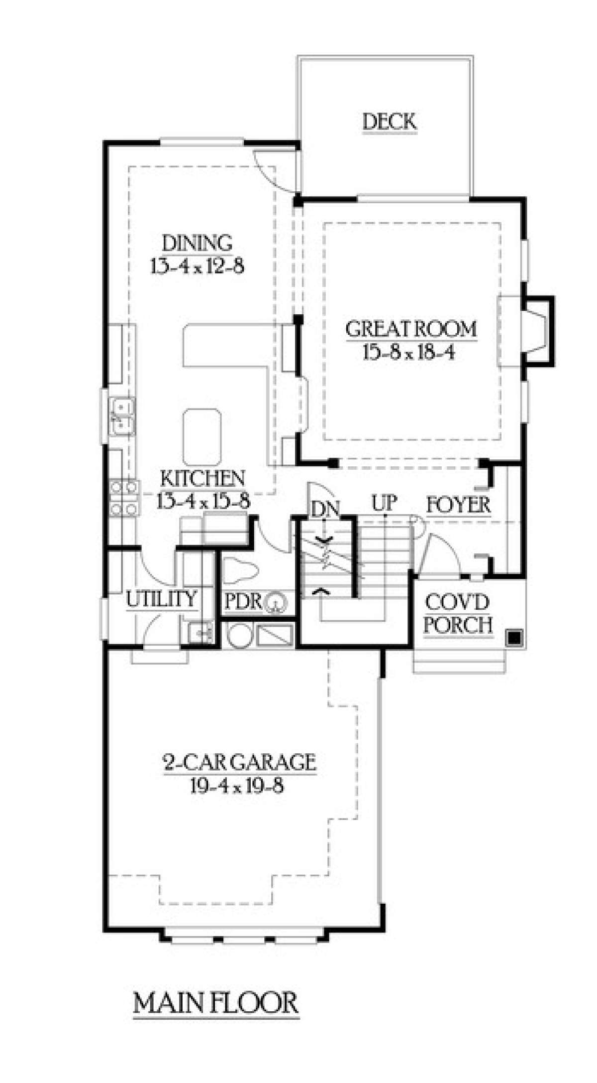 Floorplan 2 for House Plan #341-00196