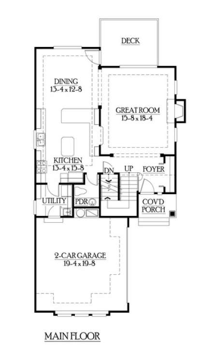 Floorplan 2 for House Plan #341-00196