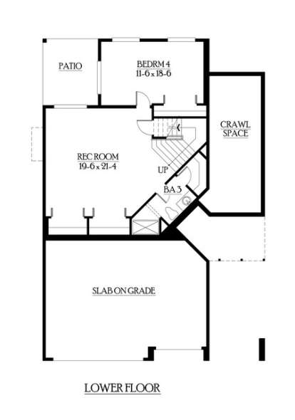 Floorplan 1 for House Plan #341-00199