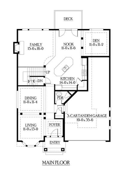 Floorplan 2 for House Plan #341-00201