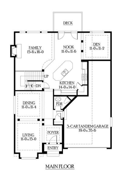 Floorplan 2 for House Plan #341-00202