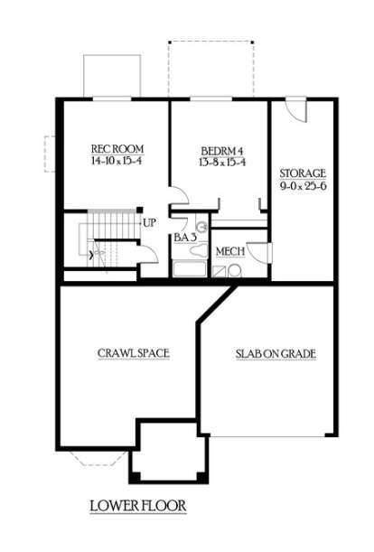 Floorplan 1 for House Plan #341-00203