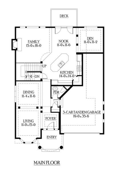 Floorplan 2 for House Plan #341-00203