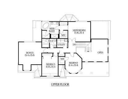 Floorplan 3 for House Plan #341-00204