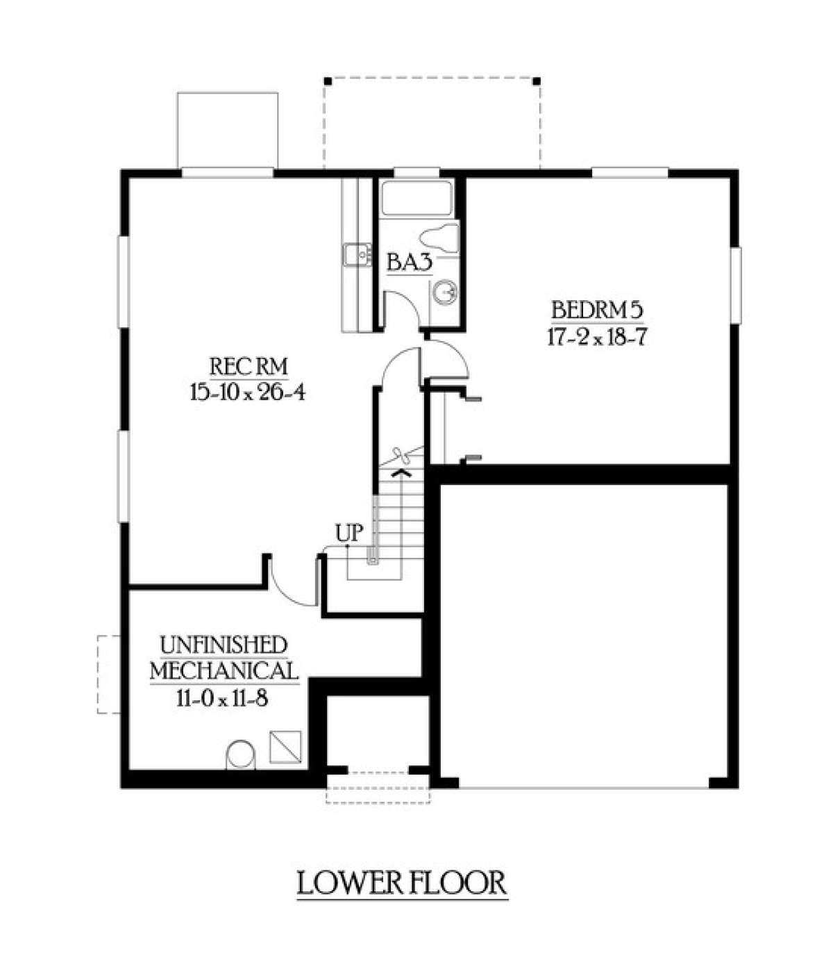 Floorplan 1 for House Plan #341-00205