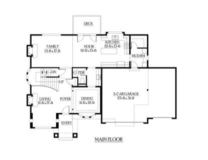 Floorplan 2 for House Plan #341-00206