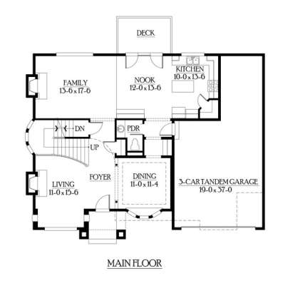Floorplan 2 for House Plan #341-00207