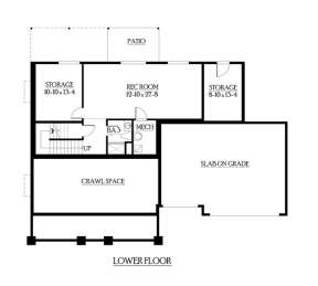 Floorplan 1 for House Plan #341-00208