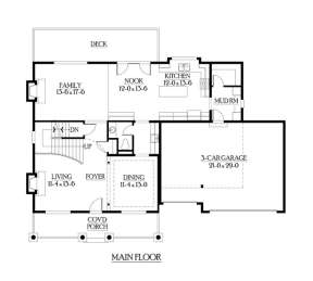Floorplan 2 for House Plan #341-00208