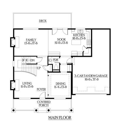 Floorplan 2 for House Plan #341-00209