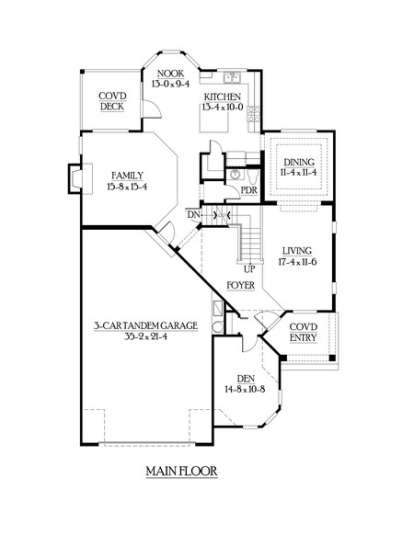 Floorplan 2 for House Plan #341-00210