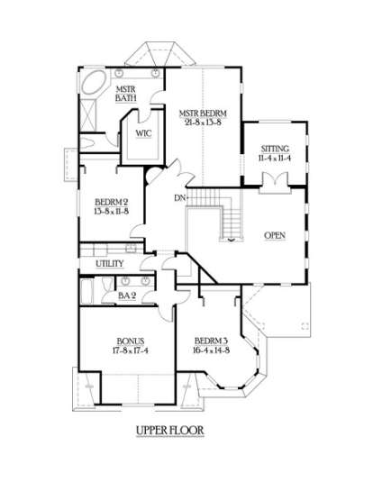 Floorplan 3 for House Plan #341-00210
