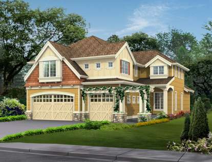 5 Bed, 3 Bath, 4582 Square Foot House Plan - #341-00211