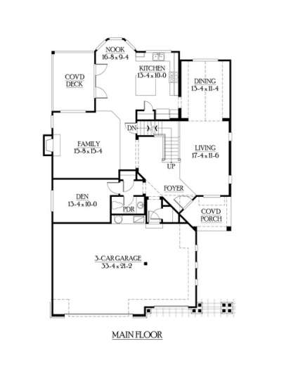 Floorplan 2 for House Plan #341-00211