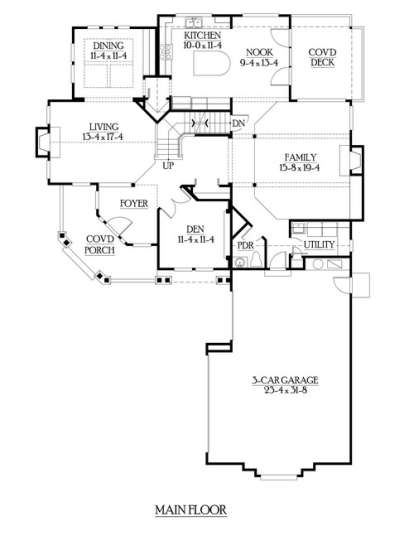 Floorplan 2 for House Plan #341-00212