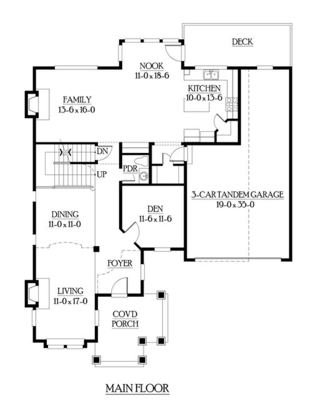 Floorplan 2 for House Plan #341-00213