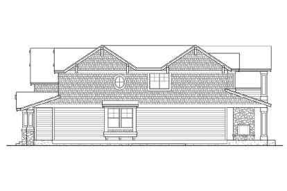 Narrow Lot House Plan #341-00214 Elevation Photo