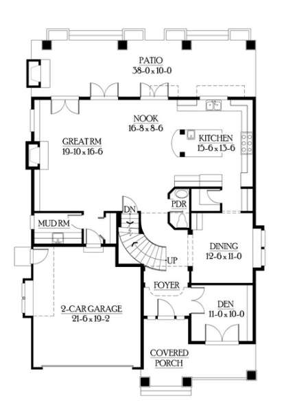 Floorplan 2 for House Plan #341-00214