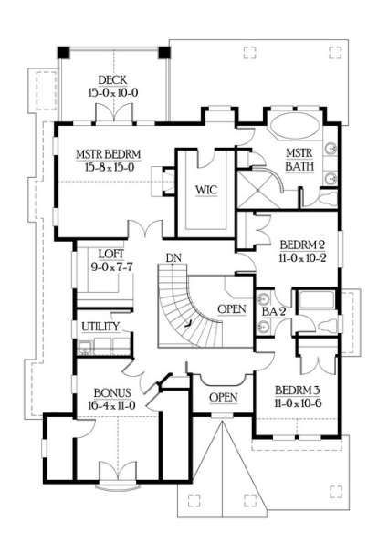House Plan House Plan #6088 Drawing 3