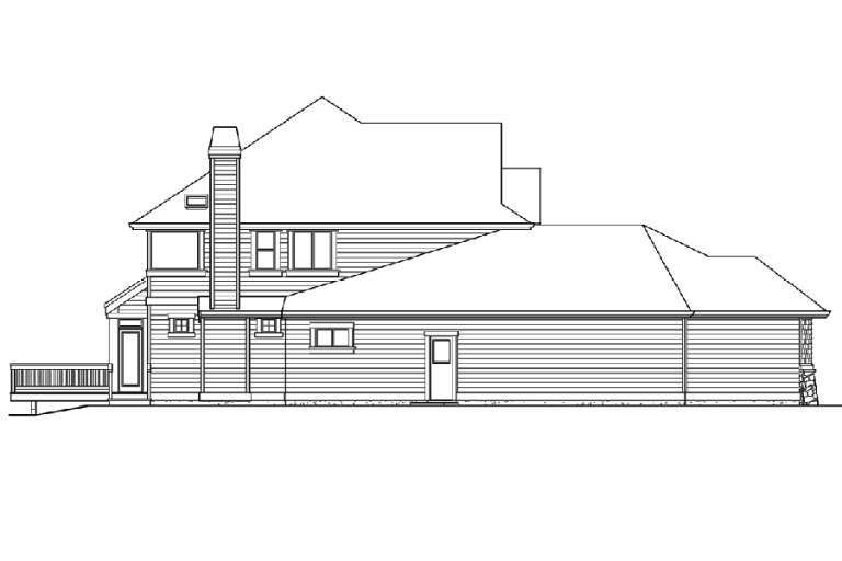 Craftsman House Plan #341-00215 Elevation Photo