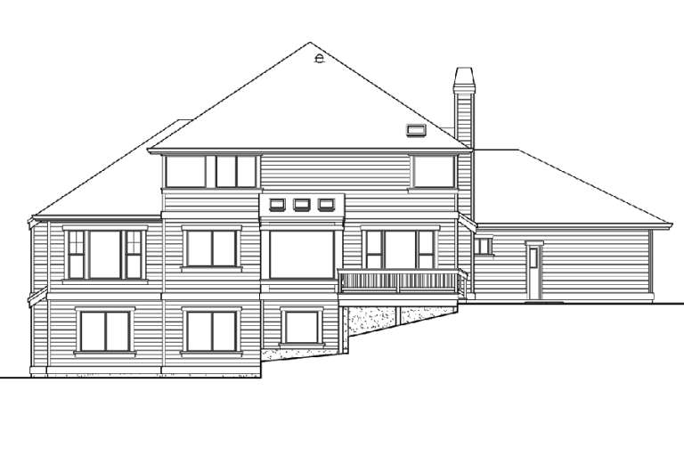 Craftsman House Plan #341-00215 Elevation Photo