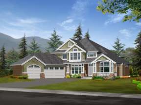Craftsman House Plan #341-00215 Elevation Photo