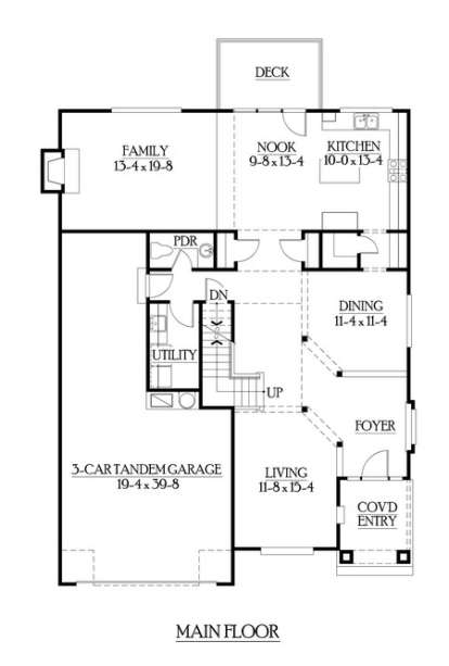Floorplan 2 for House Plan #341-00216