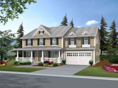 Country House Plan #341-00219 Elevation Photo