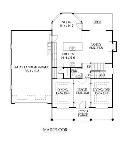 Floorplan 2 for House Plan #341-00219