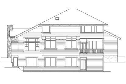 Craftsman House Plan #341-00222 Elevation Photo