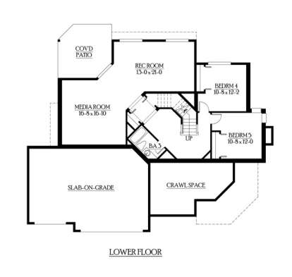 Floorplan 1 for House Plan #341-00222