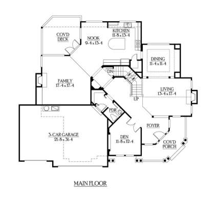 Floorplan 2 for House Plan #341-00222