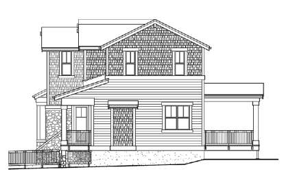 Lake Front House Plan #341-00223 Elevation Photo