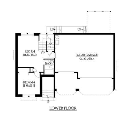 Floorplan 1 for House Plan #341-00223
