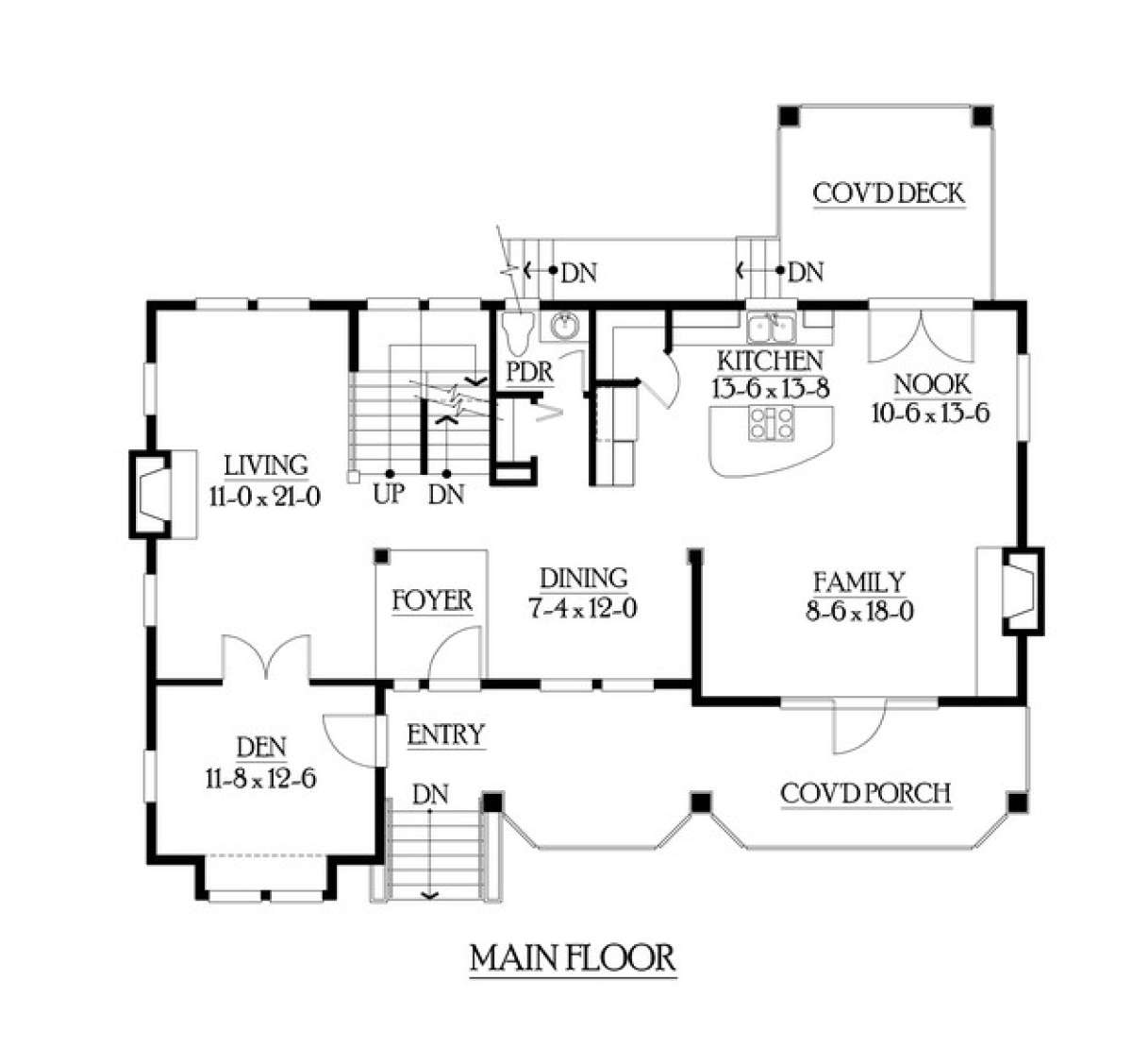 Floorplan 2 for House Plan #341-00223