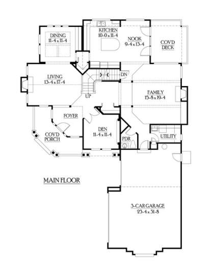 Floorplan 2 for House Plan #341-00224