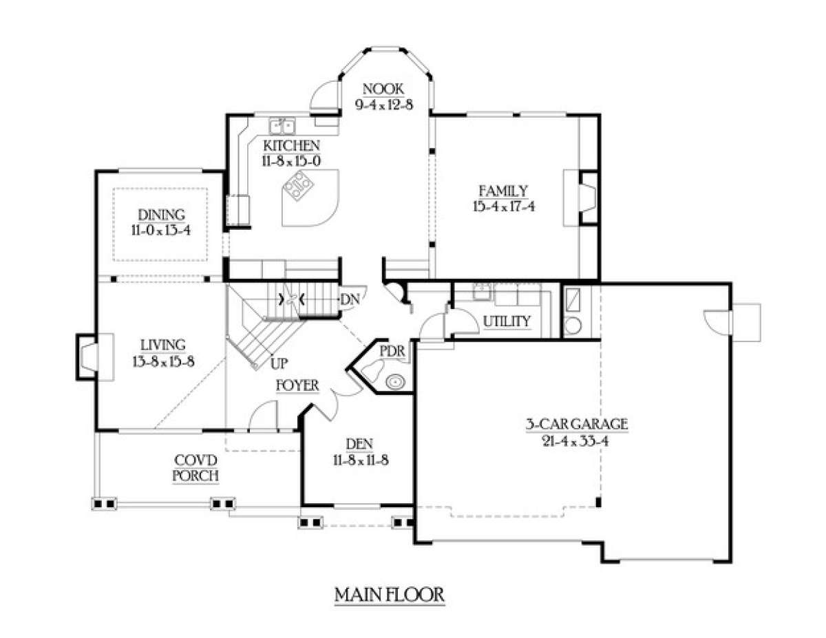 Floorplan 2 for House Plan #341-00225