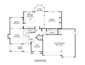 Floorplan 2 for House Plan #341-00225