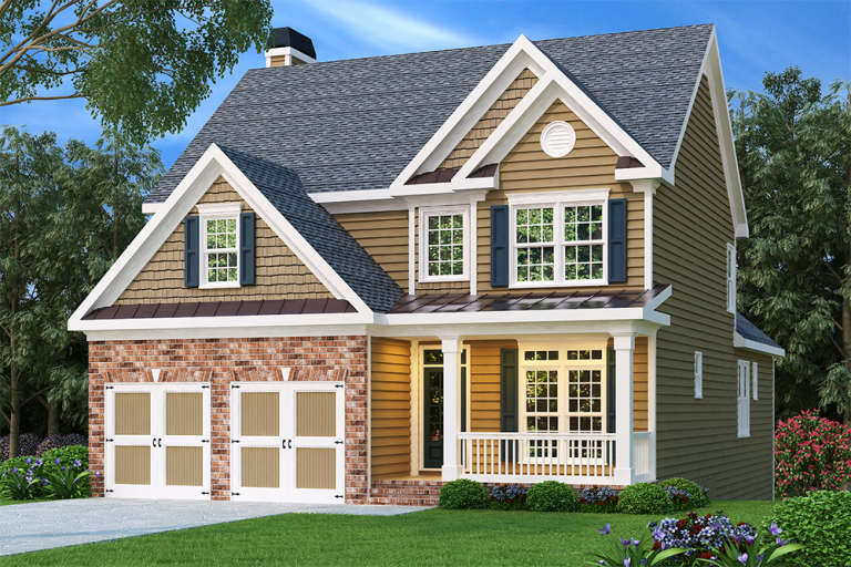 Craftsman House Plan #009-00044 Elevation Photo