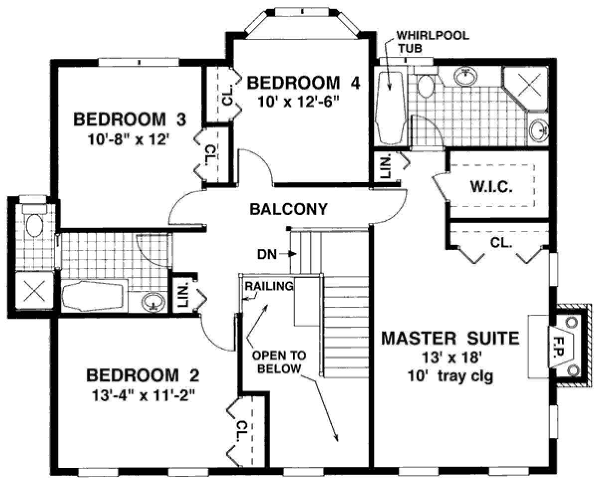 Floorplan 2 for House Plan #033-00123